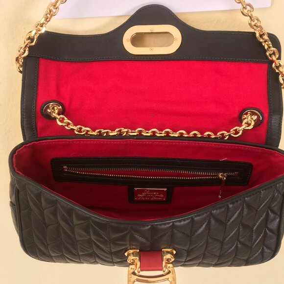 Ralph Lauren  GENUINE BABY LAMB LEATHER Chain Bag - Picture 4 of 7